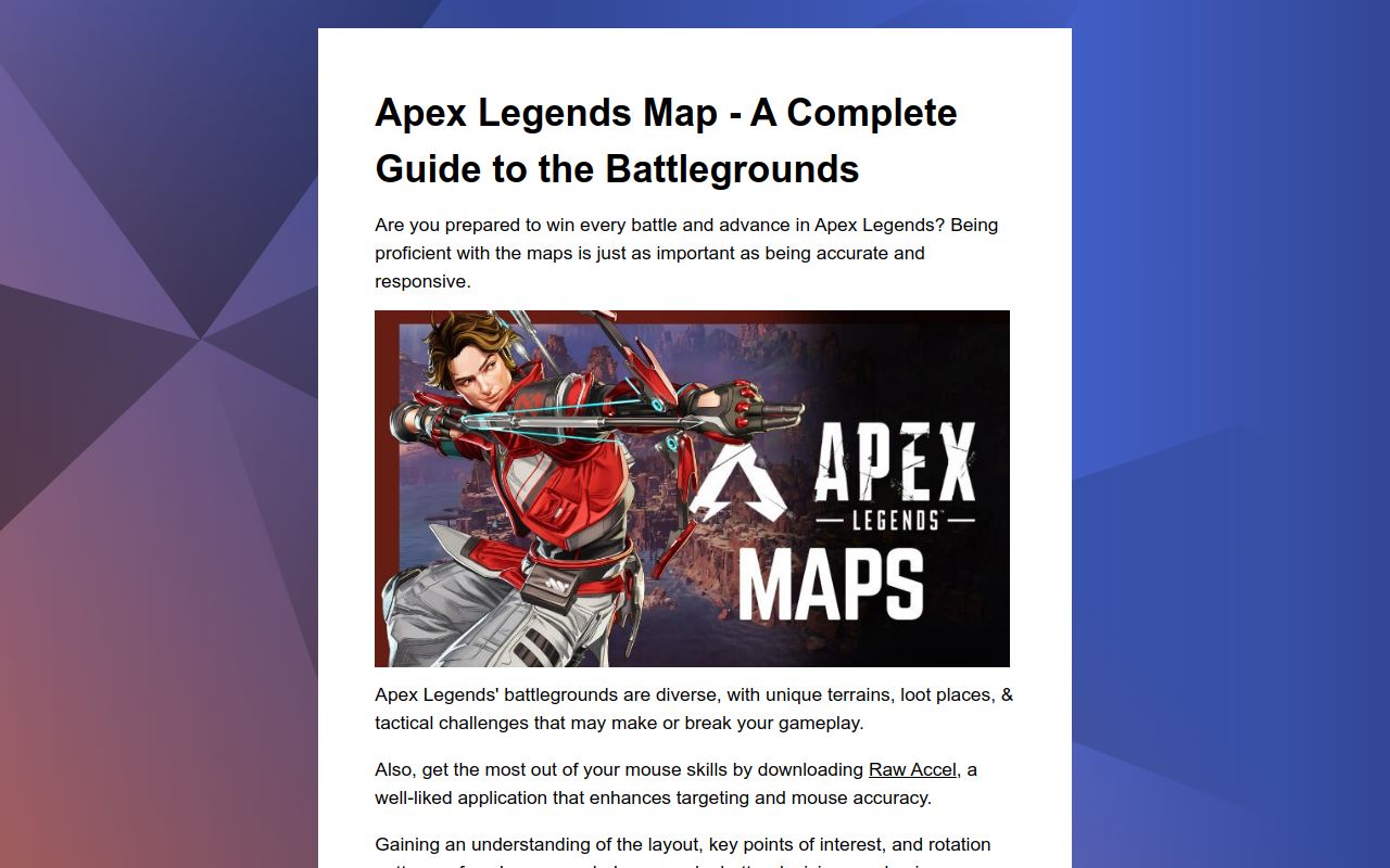 Apex Legends Map - A Complete Guide to the Battlegrounds